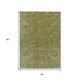 3' X 5' Fern Green And Blue Medallion Washable Indoor Outdoor Area Rug