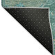 8' Teal Blue And Artichoke Green Round Medallion Washable Indoor Outdoor Area Rug
