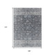 9' X 12' Gray And Silver Tribal Washable Indoor Outdoor Area Rug