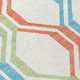10' X 14' Pearl Blue And Purple Geometric Washable Indoor Outdoor Area Rug