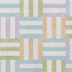 3' X 5' Pearl Blue And Lavender Geometric Washable Indoor Outdoor Area Rug