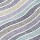 8' Lavender Tan And Ivory Round Striped Washable Indoor Outdoor Area Rug