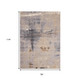 7' X 10' Taupe Brown And Gray Abstract Area Rug
