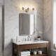 10" Clear And Silver Metal and Glass Vanity Flush Mounted Sconce