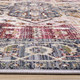 8' X 10' Pink Cream And Gray Medallion Area Rug