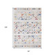 8' X 11' Cream Blue And Green Tribal Area Rug