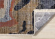 8' X 10' Beige Blue And Black Abstract Area Rug