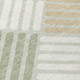 8' Artichoke Green Ivory And Gray Round Geometric Washable Indoor Outdoor Area Rug