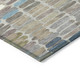 10' X 14' Taupe Ivory And Blue Abstract Washable Indoor Outdoor Area Rug