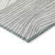 5' X 8' Gray And Ivory Striped Washable Indoor Outdoor Area Rug