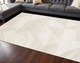 8' X 11' Cream And Beige Geometric Area Rug