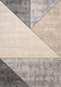 8' X 11' Gray And Beige Geometric Area Rug
