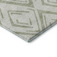 5' X 8' Artichoke Green And Ivory Diamond Washable Area Rug With UV Protection
