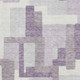 3' X 5' Lavender And Ivory Abstract Geometric Washable Area Rug With UV Protection