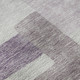 10' X 14' Lavender And Ivory Abstract Geometric Washable Area Rug With UV Protection