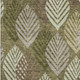 9' X 12' Olive Green Gray And Gold Floral Washable Area Rug With UV Protection