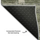 10' X 14' Olive Green And Beige Striped Washable Area Rug With UV Protection