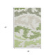 3' X 5' Green Taupe And Beige Abstract Washable Area Rug With UV Protection