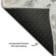 5' X 8' Silver Gray And Beige Floral Washable Area Rug With UV Protection