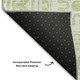 5' X 8' Artichoke Green And Ivory Medallion Washable Area Rug With UV Protection