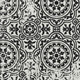 10' X 14' Black And Ivory Medallion Washable Area Rug With UV Protection