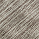 8' X 10' Brown And Ivory Striped Washable Area Rug With UV Protection