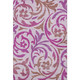3' X 5' Lavender Blush And Ivory Floral Washable Area Rug With UV Protection