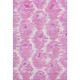10' X 14' Pink And Ivory Diamond Washable Area Rug With UV Protection