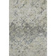 10' X 14' Silver Gray And Ivory Diamond Washable Area Rug With UV Protection