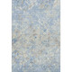 3' X 5' Sky Blue Gray And Ivory Diamond Washable Area Rug With UV Protection
