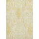 10' X 14' Gold And Ivory Moroccan Washable Area Rug With UV Protection