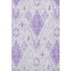 8' X 10' Purple And Ivory Moroccan Washable Area Rug With UV Protection