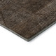 8' Brown And Taupe Geometric Washable Round Rug With UV Protection