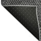 10' X 14' Charcoal And Silver Geometric Washable Area Rug With UV Protection