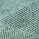 5' X 8' Teal And Gray Geometric Washable Area Rug With UV Protection