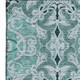 8' X 10' Teal And Ivory Medallion Washable Area Rug With UV Protection