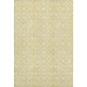9' X 12' Gold And Ivory Medallion Washable Area Rug With UV Protection