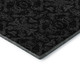 9' X 12' Gray And Charcoal Medallion Washable Area Rug With UV Protection