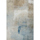 8' X 10' Taupe Blue And Ivory Abstract Washable Area Rug With UV Protection