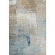 10' X 14' Taupe Blue And Ivory Abstract Washable Area Rug With UV Protection