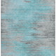 9' X 12' Teal And Gray Abstract Washable Area Rug With UV Protection