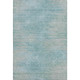 3' X 5' Aqua And Gray Abstract Washable Area Rug With UV Protection
