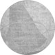 8' Gray And Silver Abstract Geometric Washable Round Rug With UV Protection