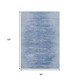 8' X 10' Blue And Ivory Abstract Washable Area Rug With UV Protection
