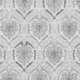 8' X 10' Silver And Gray Medallion Washable Area Rug With UV Protection