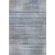 5' X 8' Blue And Gray Striped Washable Area Rug With UV Protection