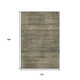 10' X 14' Brown Beige And Gray Striped Washable Area Rug With UV Protection