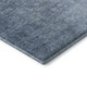 8' Blue And Ivory Ombre Washable Round Rug With UV Protection
