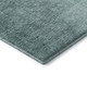 8' Teal And Ivory Ombre Washable Round Rug With UV Protection