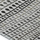 8' X 10' Ivory Brown And Gray Striped Washable Area Rug With UV Protection